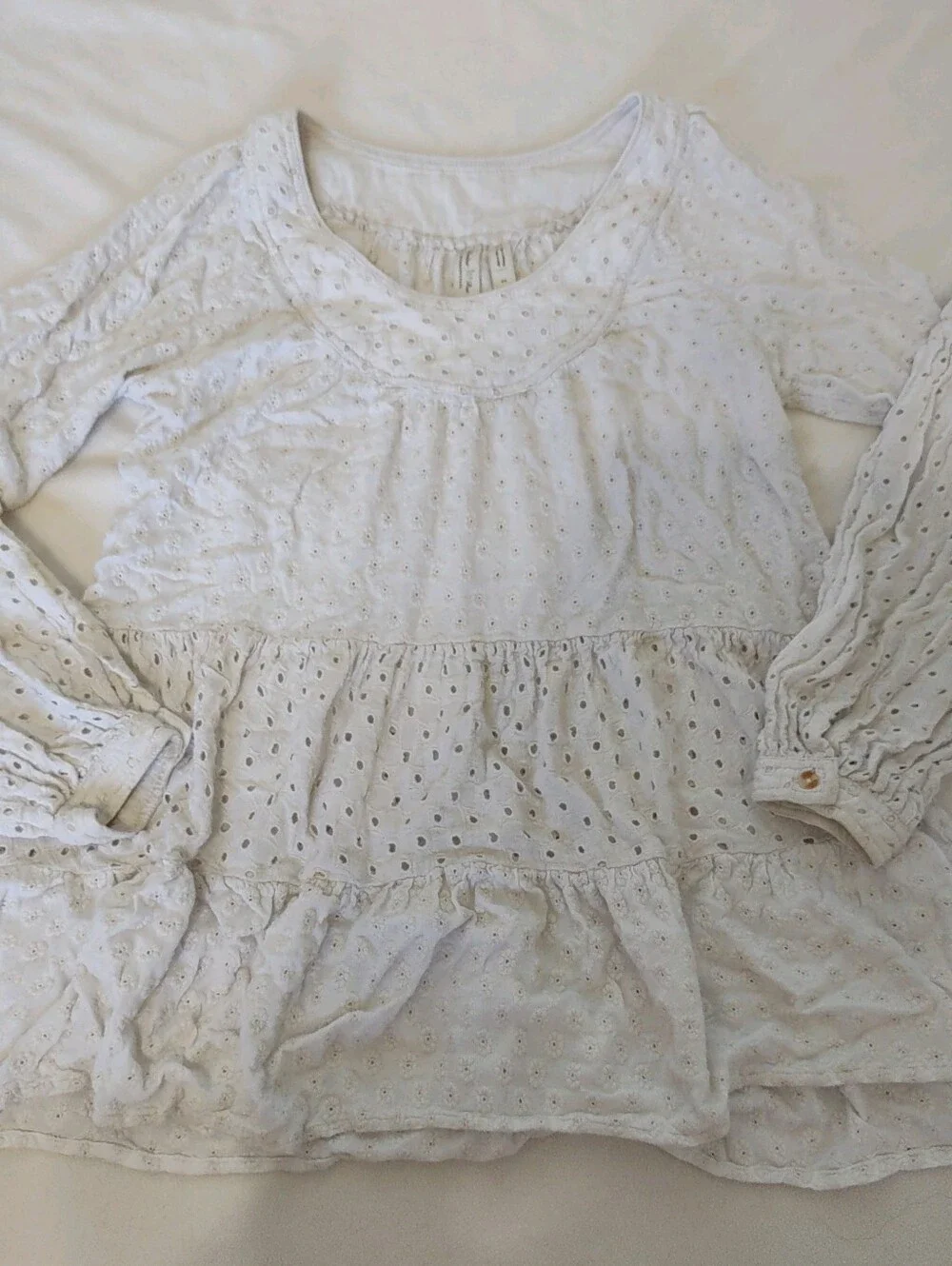 Anthropology Eyelet Blouse